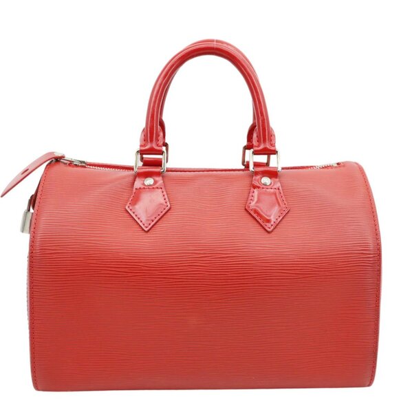 Louis Vuitton Handbags - Louis Vuitton  Speedy 25 Epi Leather Satchel Bag Red